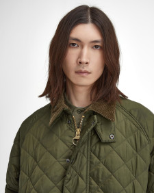 Oversized Transport Quilted Jacket Olive