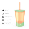 Zak Hydration 16 ounce Mighty Mug Tumbler with Straw, Apricot slideshow image 4 Zak Hydration 16 ounce Mighty Mug Tumbler with Straw, Apricot slideshow image 4