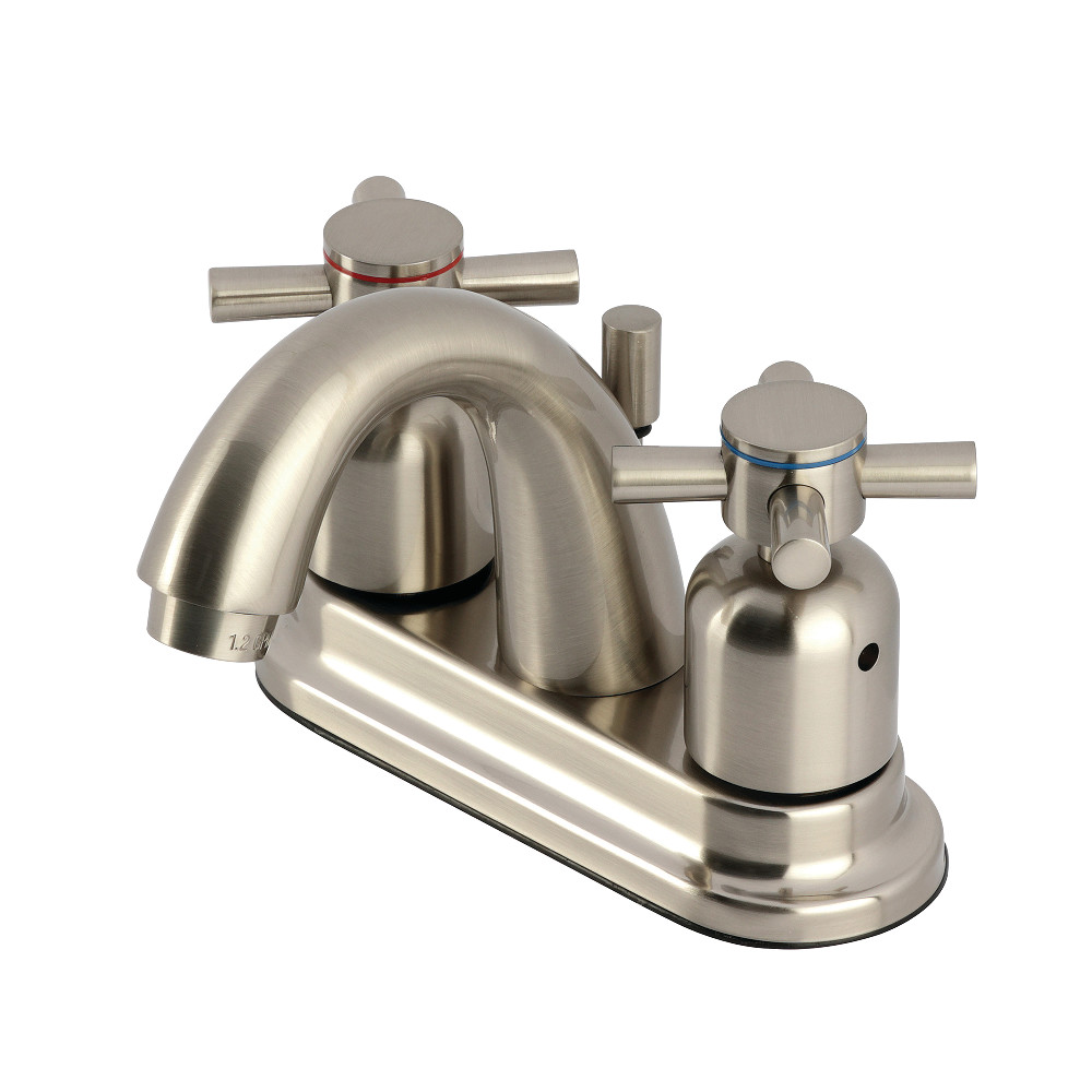 4" Centerset Bathroom Faucet with Pop-Up Drain, Brushed Nickel with 3 Finish Options