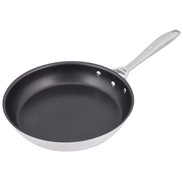 11-inch Intrigue® stainless steel fry pan with Ceramiguard® II  nonstick coating