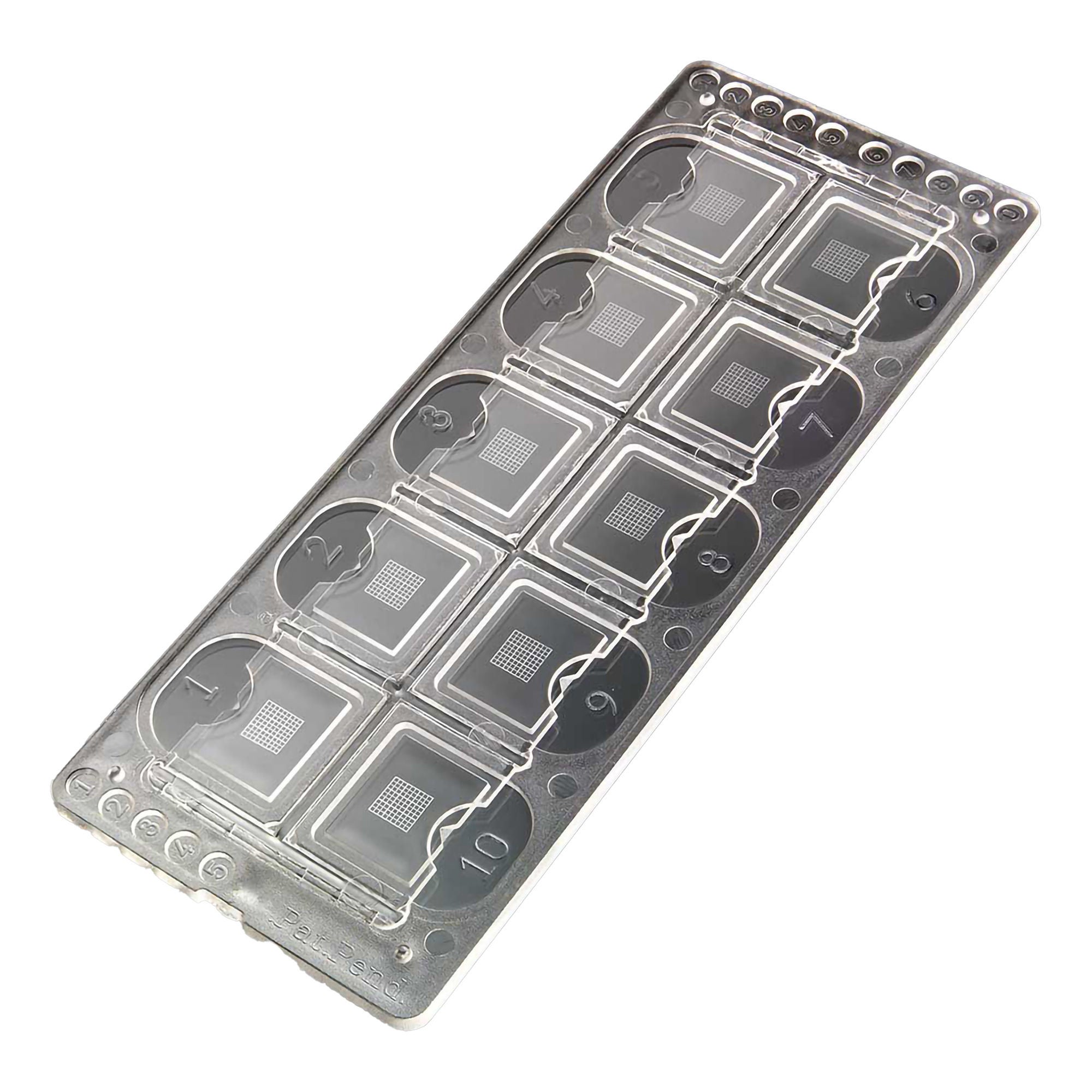McKesson Acrylic Microscope Precision Grid Slide, 10-Chamber
