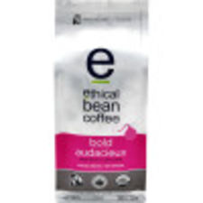 Ethical Bean Fairtrade Organic Coffee, Bold Dark Roast, Whole Bean Coffee