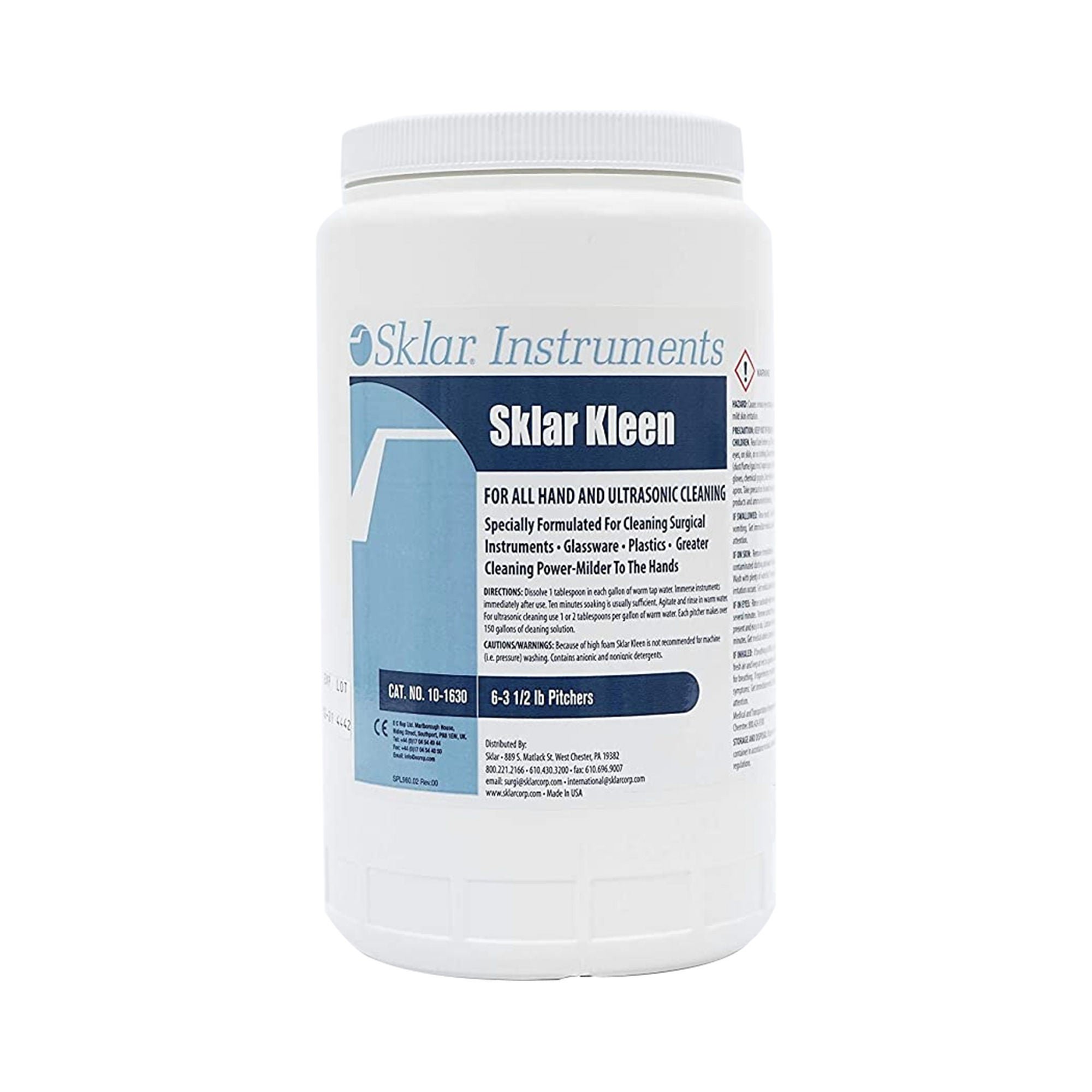 Sklar Kleen™ Instrument Detergent for Instruments & Medical Equipment, 3.5 lbs.