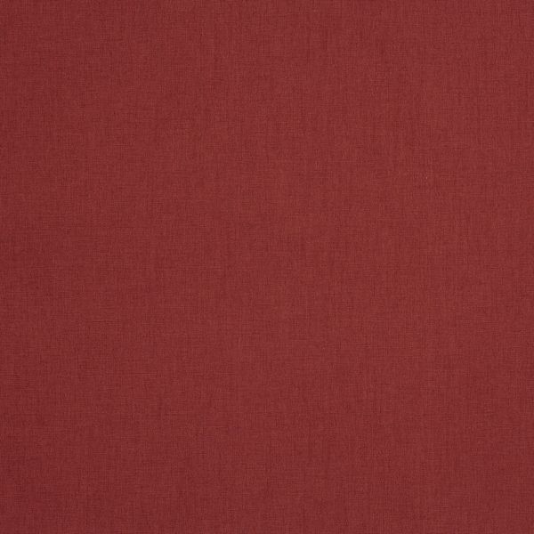 Red linen-textured fabric (main surface) covers the entire frame, showing a subtle woven pattern; evenly lit, flat, featureless backdrop suggesting a textile or wallpaper sample.