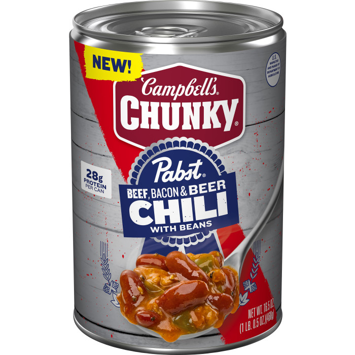 Pabst® Beef, Bacon & Beer Chili with Beans