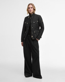 Halsey Quilted Jacket Black/Dusky Khaki