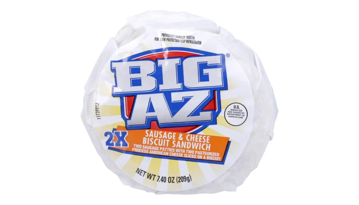 BIG AZ® Double Sausage and Cheese Biscuit Sandwich_image_3