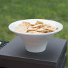 Small White Cubic Melamine Pedestal Bowls