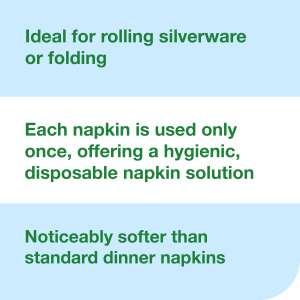 Tork, LinStyle, Napkins, 1 ply, White
