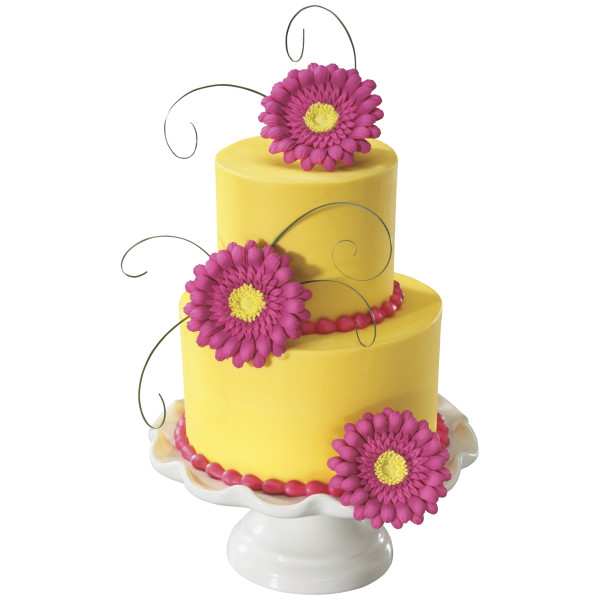 Hot Pink Gerbera Daisy Gum Paste Flowers