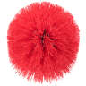 Unger, Ergo, 3.5in, Toilet Bowl Brush Replacement Heads, Plastic Bristles, Red