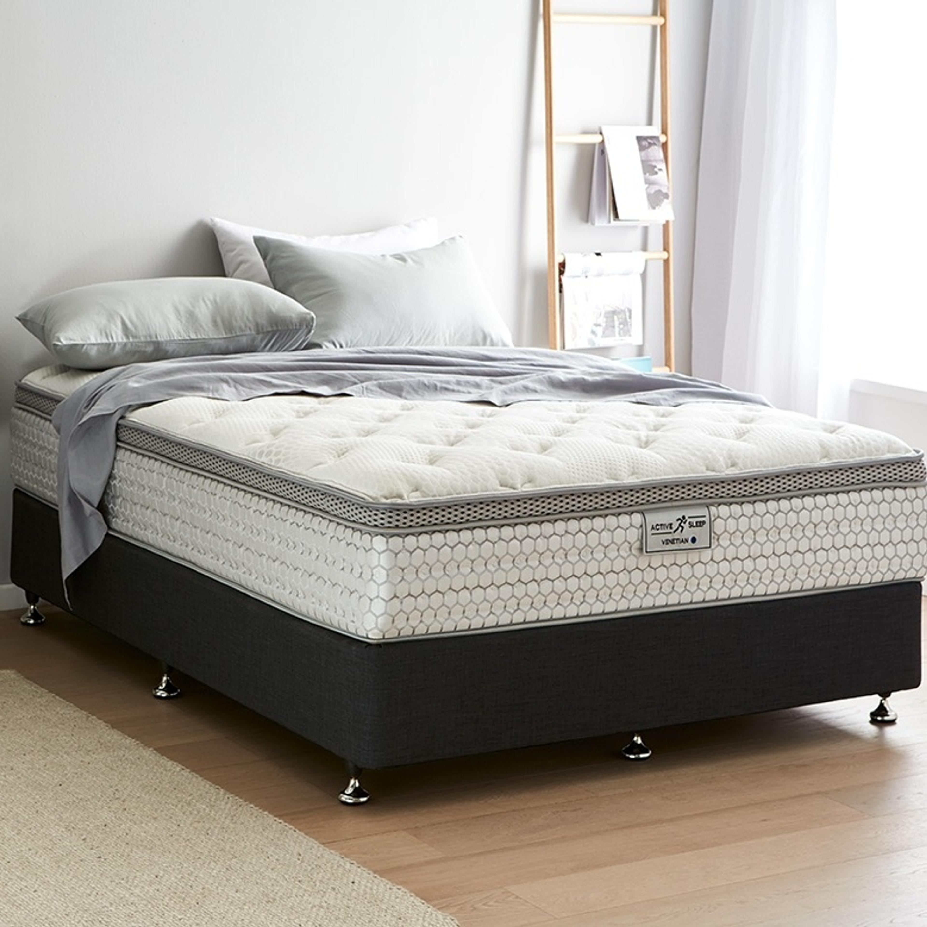 Lifestyle image of the Active Sleep Standard Base, Black from Forty Winks