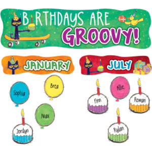 Pete the Cat Happy Birthday Mini Bulletin Board Set