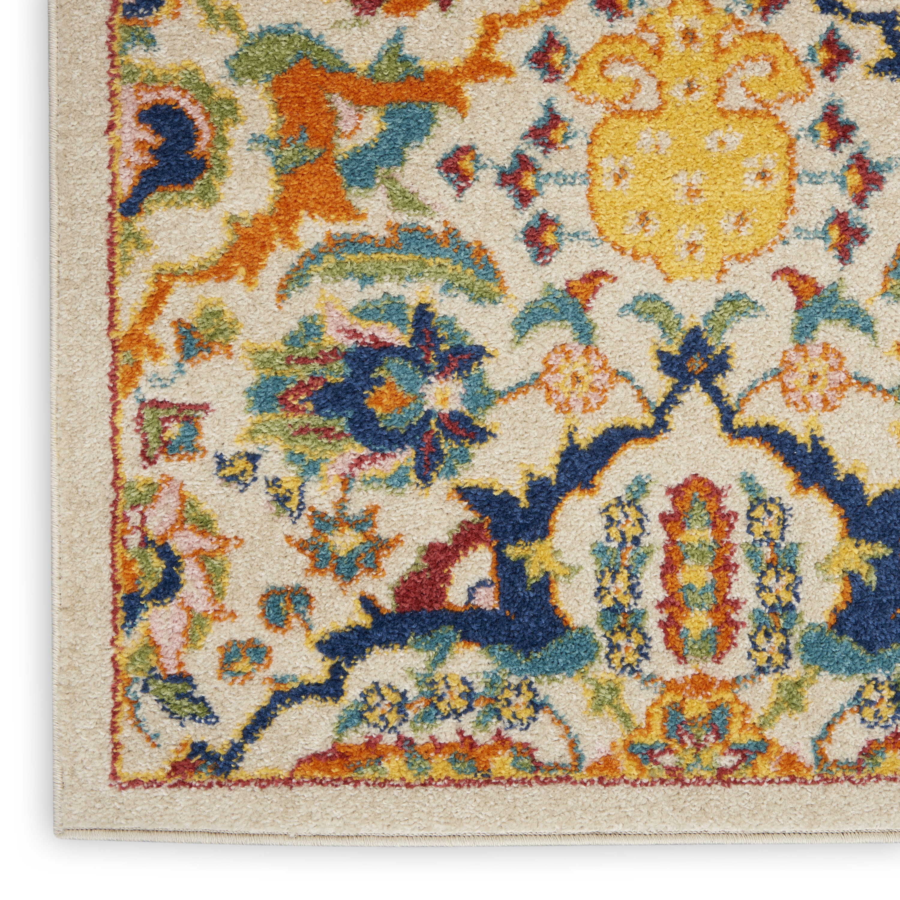 Nourison Allur 7' x 10' Ivory Multicolor Bohemian Indoor Rug