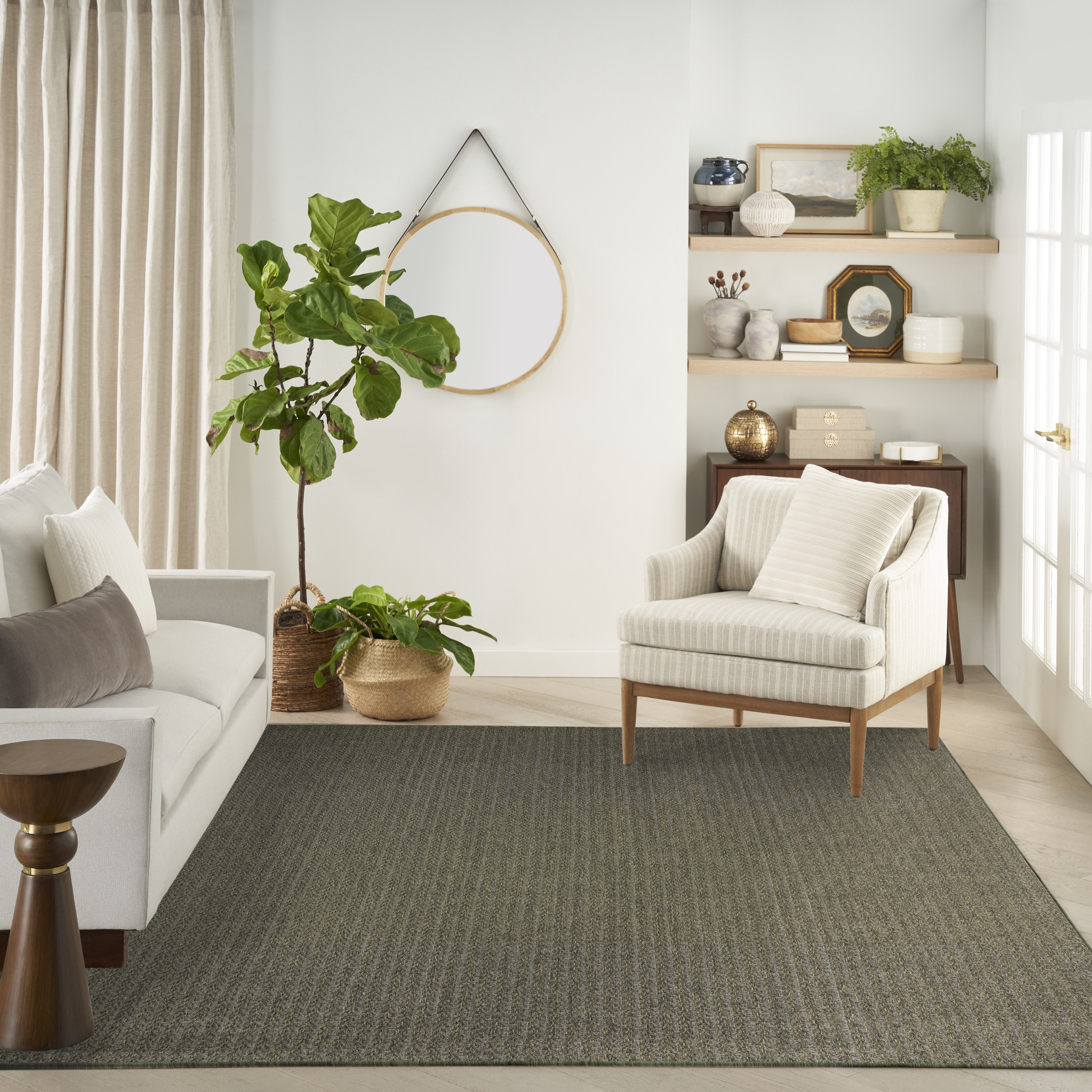 Nourison Tulum 8' x 10' Olive Outdoor Rug