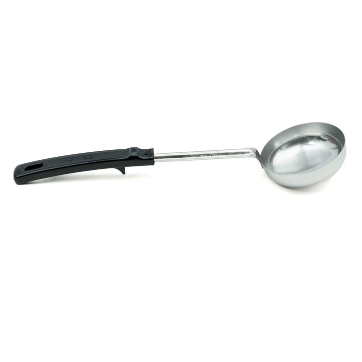 5-ounce solid round Spoodle® utensil with black Grip ‘n Serv® handle
