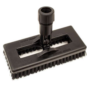 Carlisle, Sparta®, 8in, Color Coded Swivel Scrub Brush, Nylon Bristles, Black