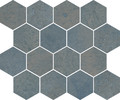 Tuscany Blue 10×12 Hexagon Mosaic Matte