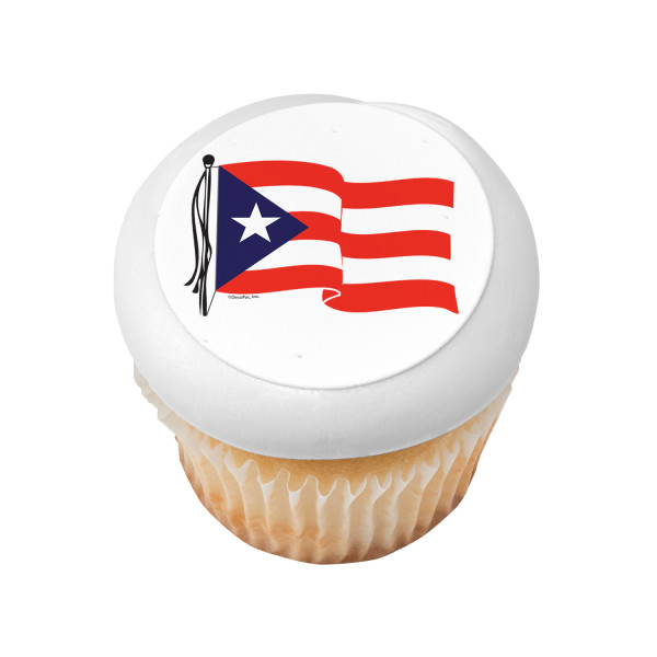 Puerto Rican Flag PhotoCake® Edible Image®