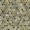 Tozen Tin 3/4″ Penny Round Mosaic Silk