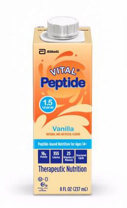 Vital® Peptide 1.5 Vanilla Therapeutic Nutrition, 8-ounce carton
