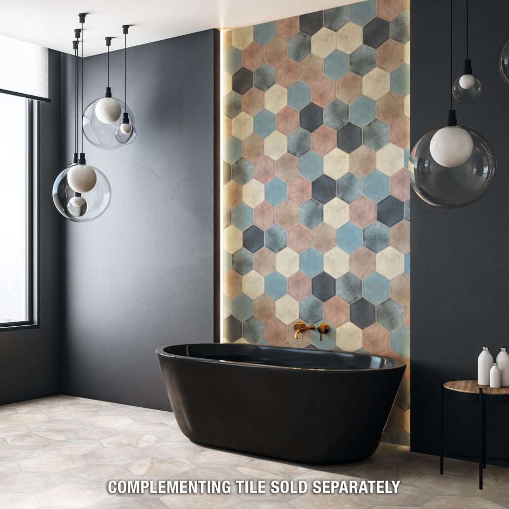 Fika Hex Mix 7-3/4 in. x 9 in. Porcelain Floor and Wall Tile