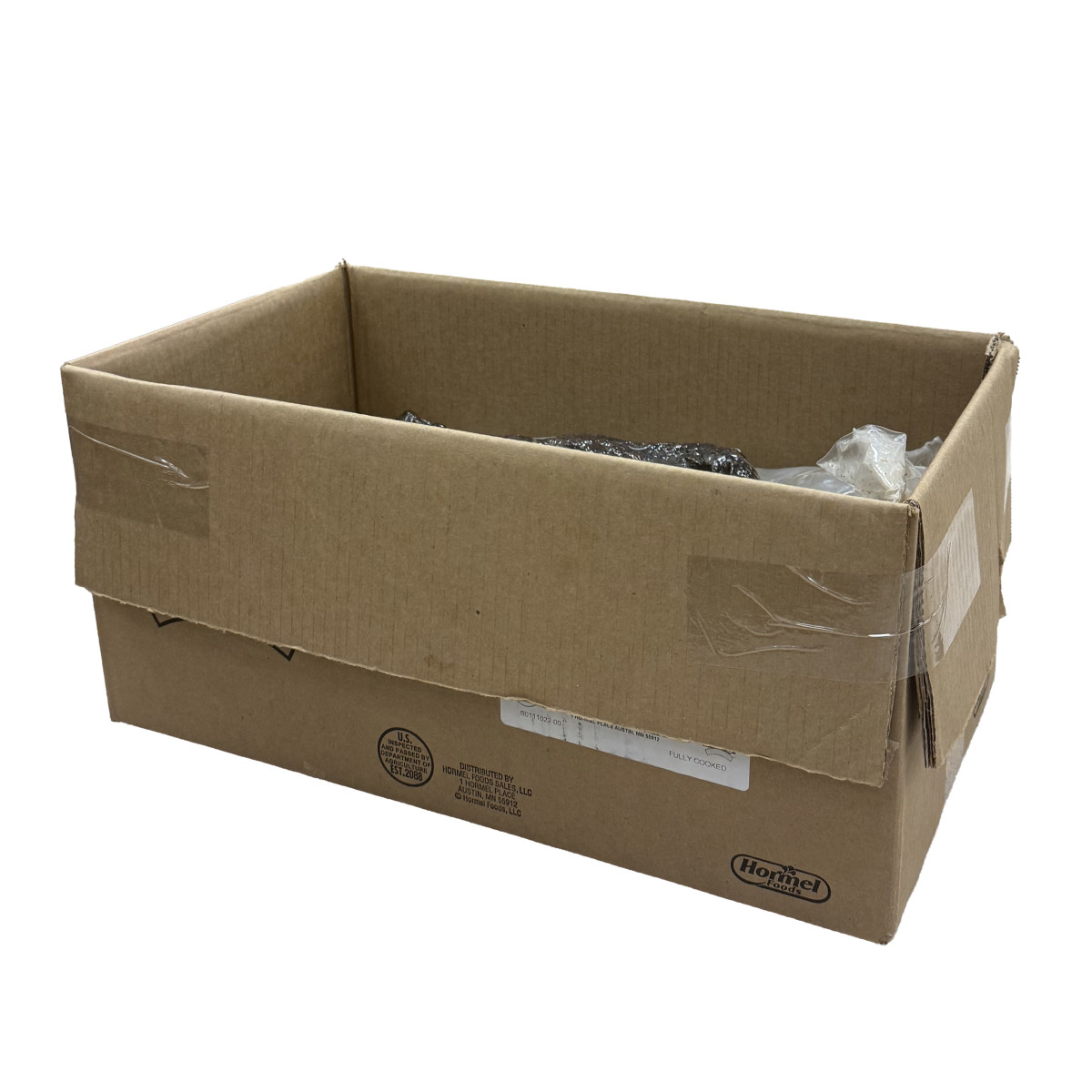 AUSTIN BLUES(r) Pit Smoked Beef Brisket, Whole, 2 pc . C1RM - Front Right Open Case (Hi Res)