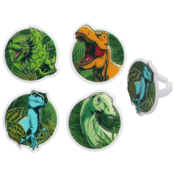 Jurassic World Cupcake Rings
