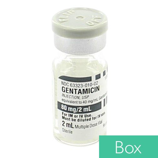 Gentamicin 40mg/ml 2ml Multiple Dose Vial