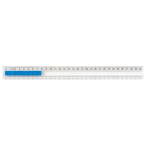 Clear-View Number Track Rule