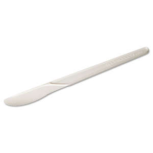 Eco-Products,Inc., Plantware Compostable Cutlery, Knife, 6", Pearl White