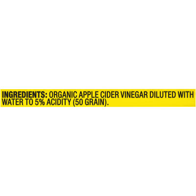 Heinz Organic Unfiltered Apple Cider Vinegar with the Mother, 16 fl oz Bottle