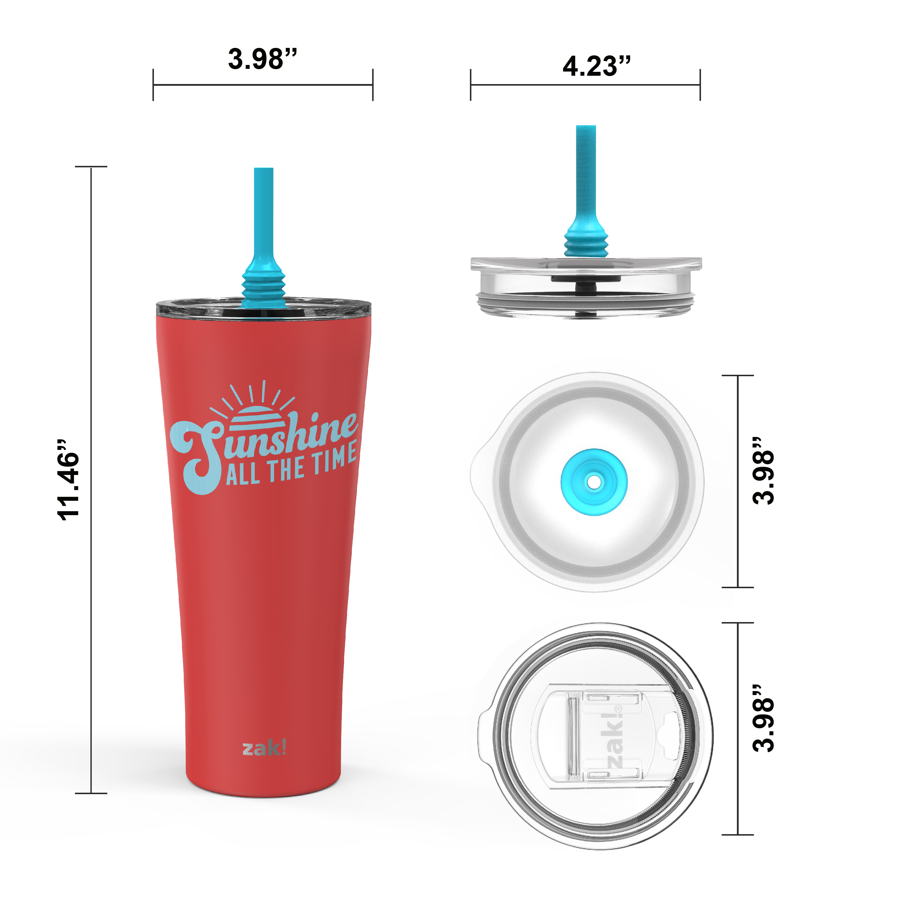 Alfalfa 30 ounce Insulated Tumbler, Red slideshow image 5 Alfalfa 30 ounce Insulated Tumbler, Red slideshow image 5