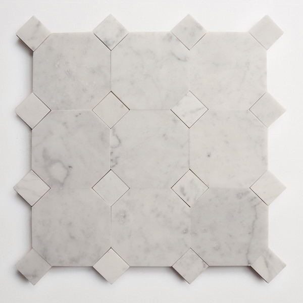 lapidary: zio & sons + clé | carrara octagon + carrara bouchon (bundle) 