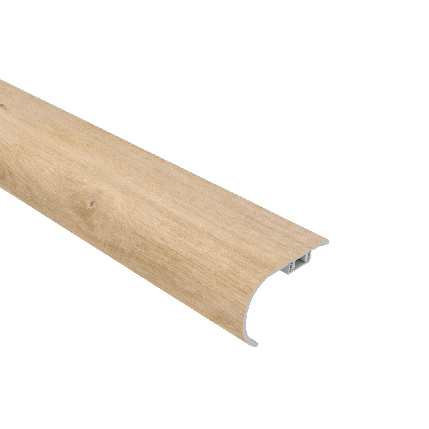 Natural Elm Cali Vinyl Stair Nosing Overlap Windansea view 1