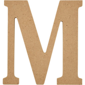 MDF Letter, M, 5 Inch