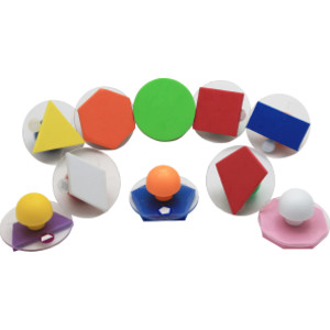 Giant Stampers - Geometric Shapes - Filled In - Set of 10