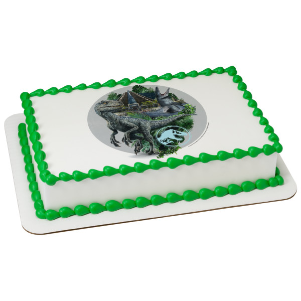 Jurassic World Raptor Paddock PhotoCake® Edible Image®