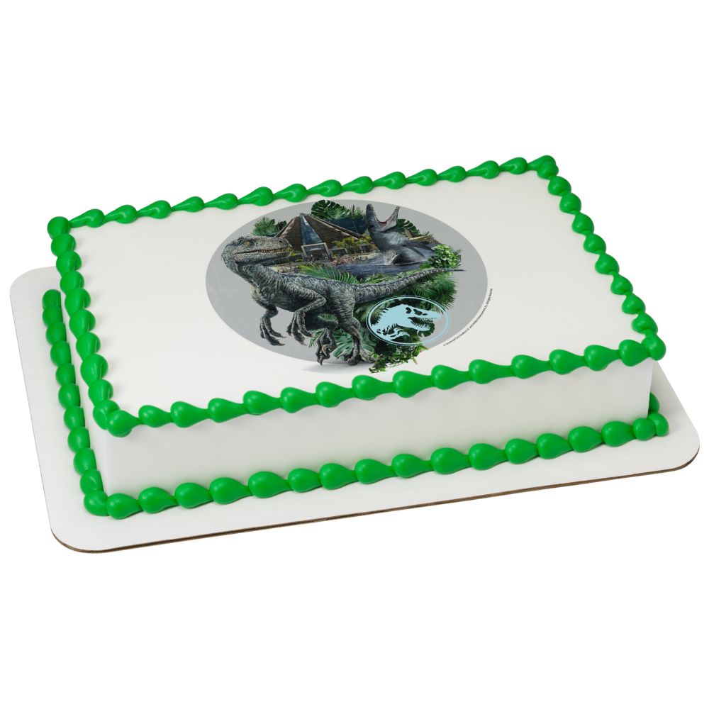 Image Cake Jurassic World Raptor Paddock