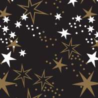 Swatch for Printed Duck Tape® Brand Duct Tape - Metallic Gold Stars, 1.88 in. x 10 yd.