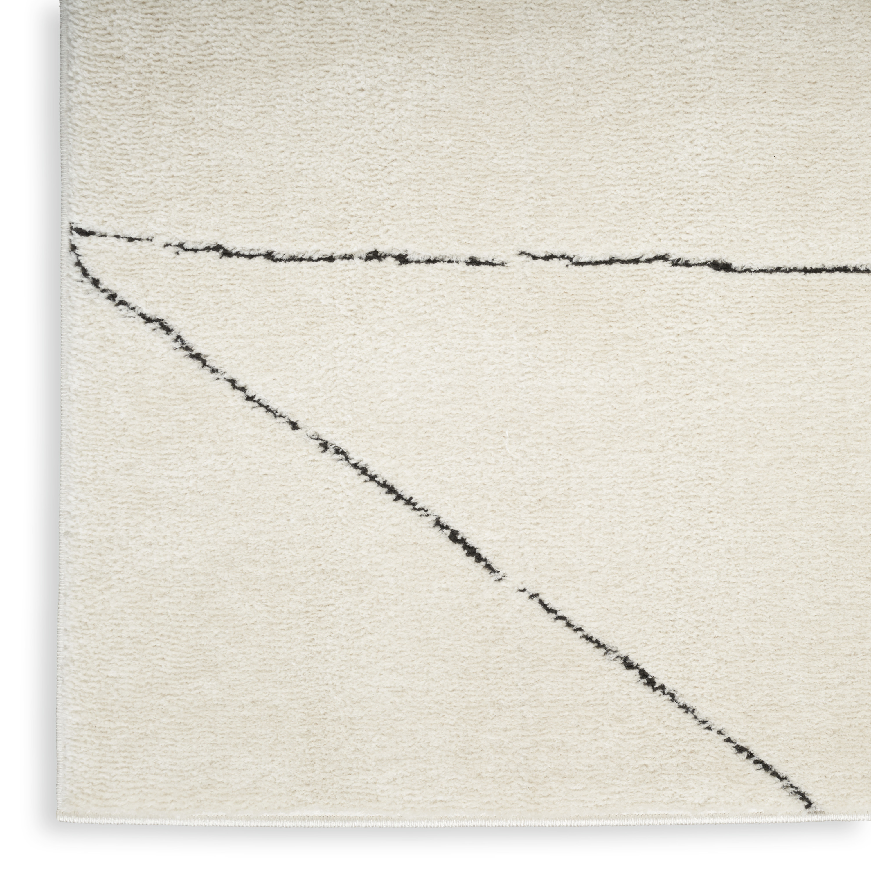 Nourison Modern Comfort 3'11" x 5'11" Ivory Black Scandinavian Indoor Rug