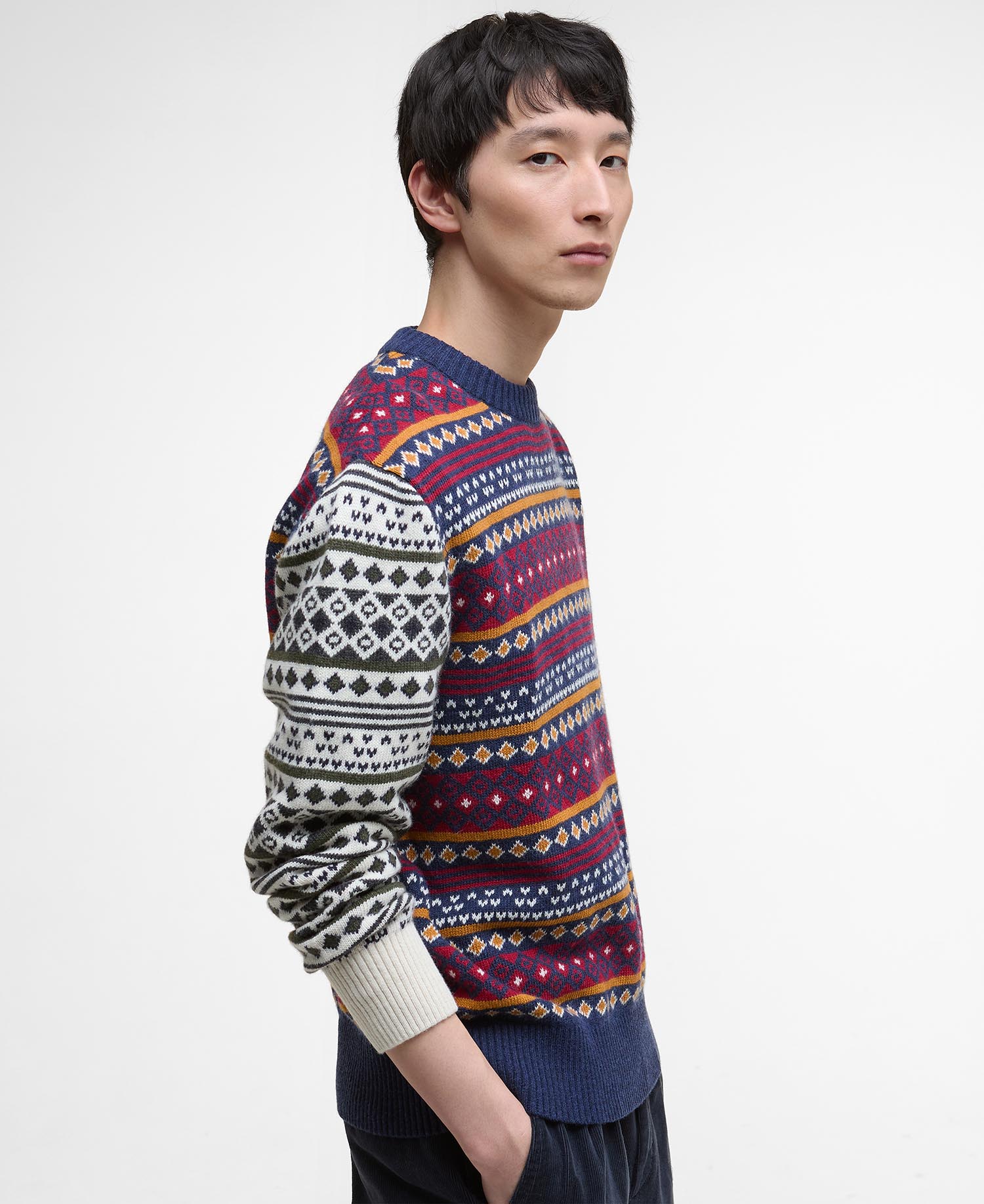 Maglione girocollo Patchwork Fair Isle image number 4
