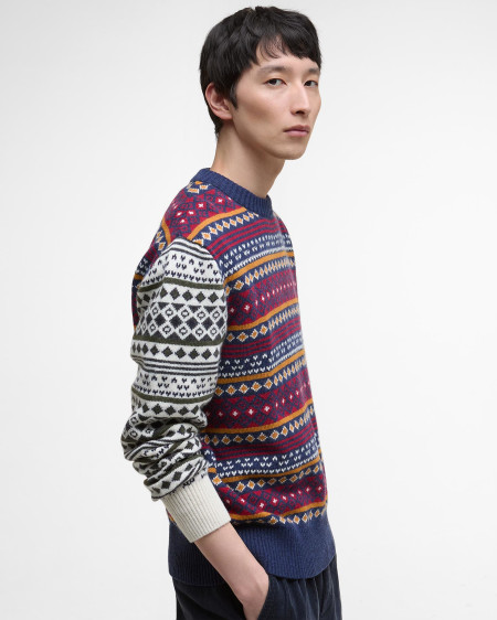 Maglione girocollo Patchwork Fair Isle