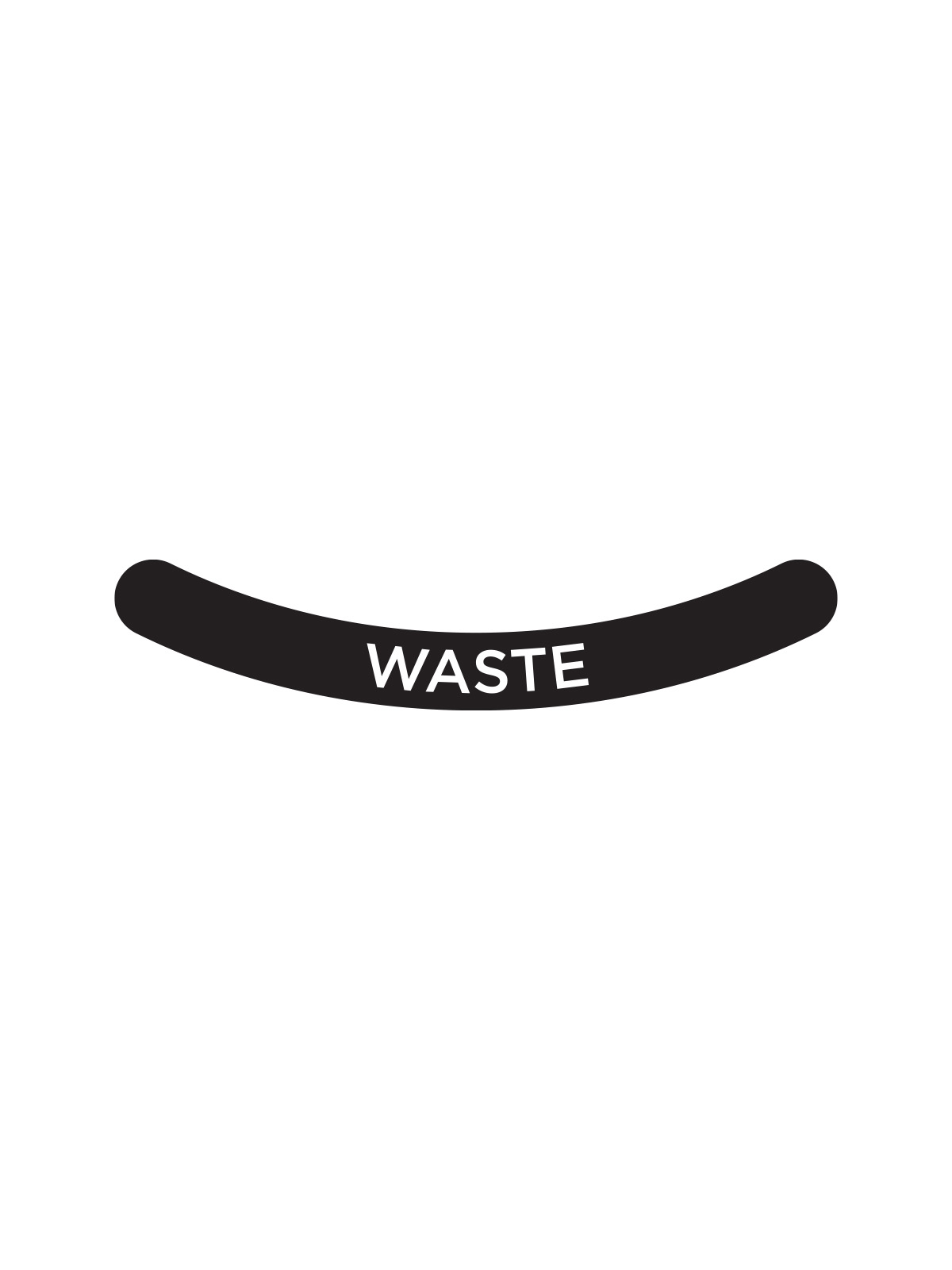 ASCEND – Label – Waste – Black-White