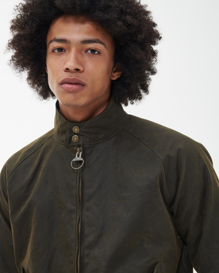 Barbour x Baracuta Porton Waxed Harrington Jacket