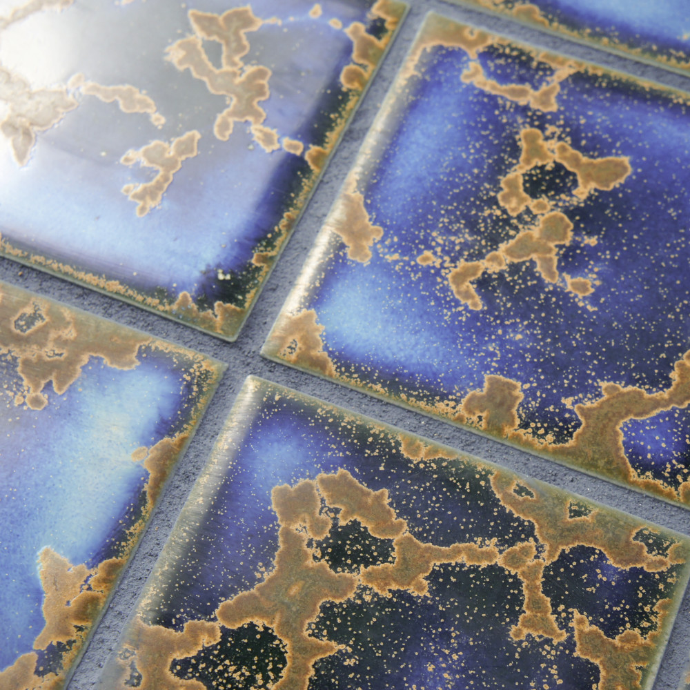 Channel Terra Azure Mega Square 12-1/4 in. x 12-1/4 in. Porcelain Mosaic Tile
