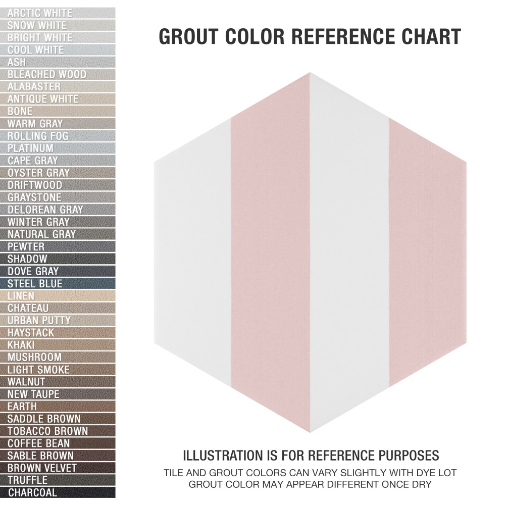 Porto Capri Hex Rose 8-5/8 in. x 9-7/8 in. Porcelain Floor and Wall Tile