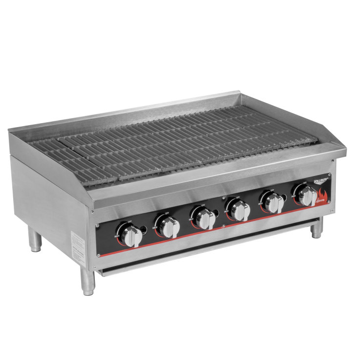36-inch Cayenne® medium-duty radiant / lava rock charbroiler