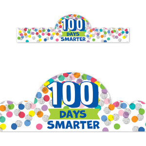 Core Decor Happy 100th Day Crowns, Pack of 30