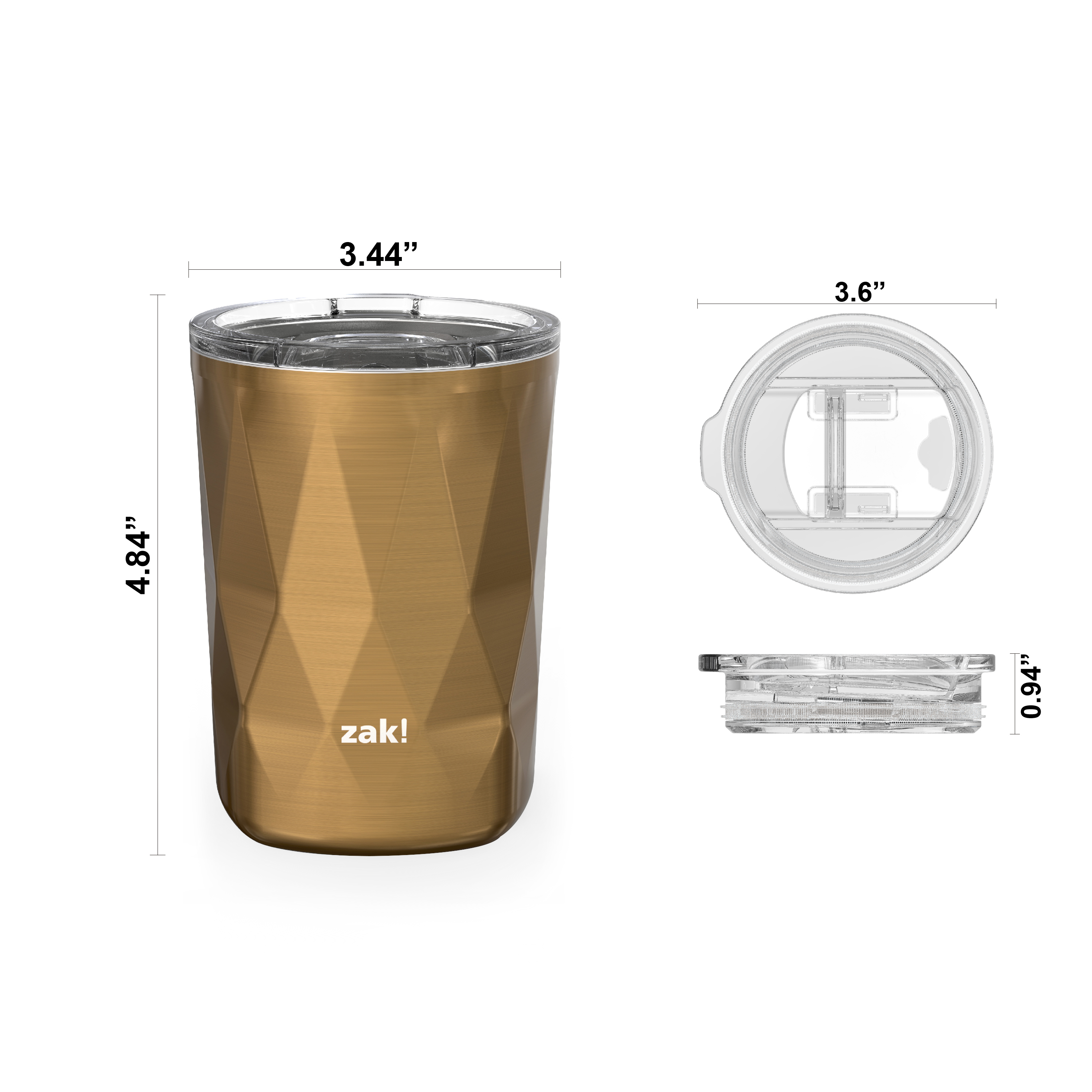 Fractal 13 ounce Vacuum Insulated Stainless Steel Tumbler, Copper slideshow image 6 Fractal 13 ounce Vacuum Insulated Stainless Steel Tumbler, Copper slideshow image 6